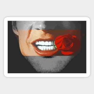 Smile with a rose Magnet